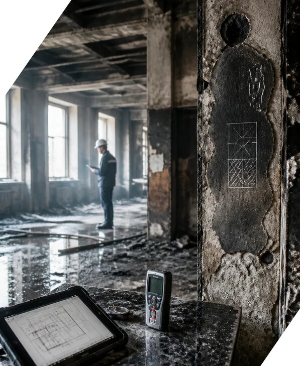 Обследование зданий после пожара в Россоши от 15554 р. | ЭкспертизаРоссия