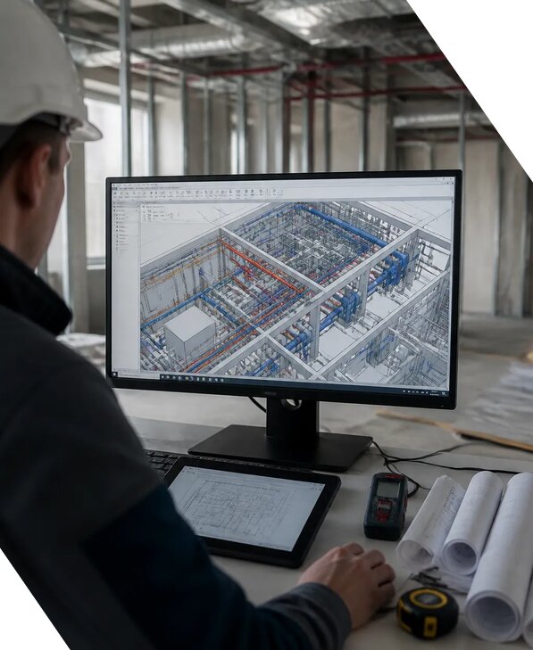 Создание BIM модели инженерных сетей для объектов в Россоши